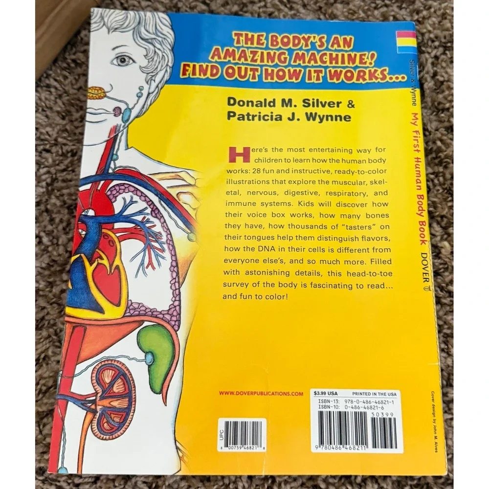 Doyer Publishing-My first Human Body Coloring book (NWT)